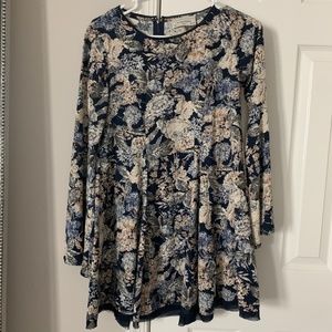 Floral Bell-Sleeve Dress